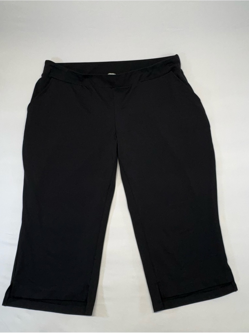 Zac & Rachel Black Pull-On Crop Pants - Plus Size 2XL - Millennium Stretch